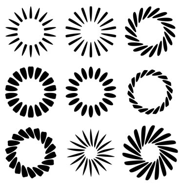 soyut Radyal öğeler