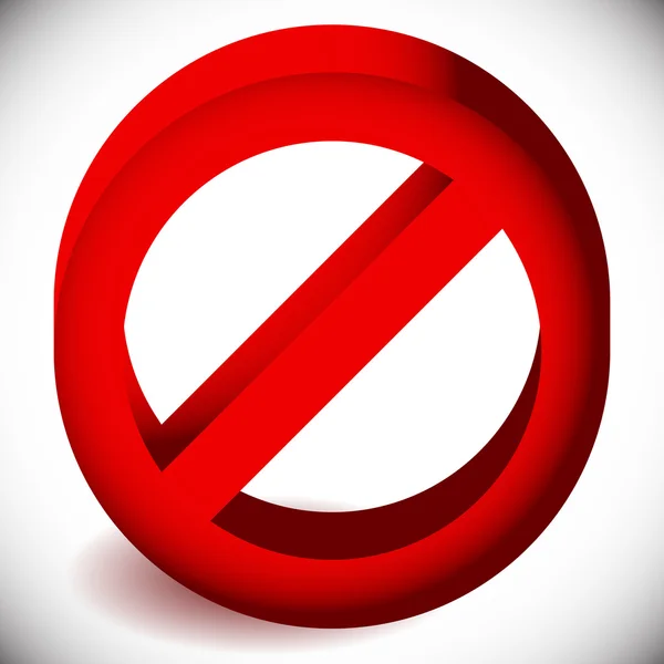 禁止、 限制、 禁止进入标志. — 图库矢量图片