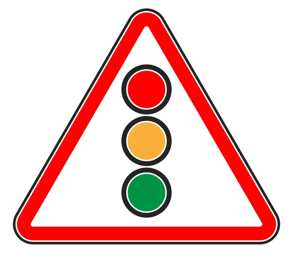 Verkeerslicht, semafoor teken — Stockvector