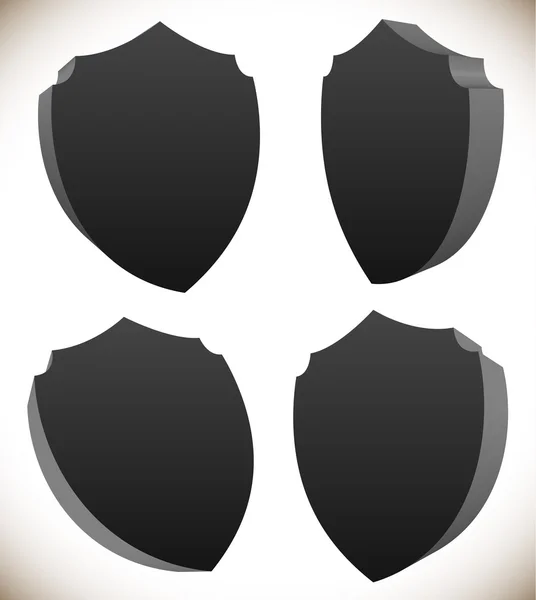 Набір щита, форма для захисту — стоковий вектор