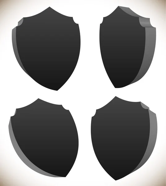 Conjunto de escudo, forma para protecciones — Vector de stock