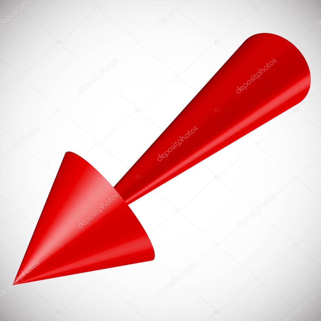 Red 3d arrow icon Stock Vector by ©vectorguy 88818410, image size:1024x1024