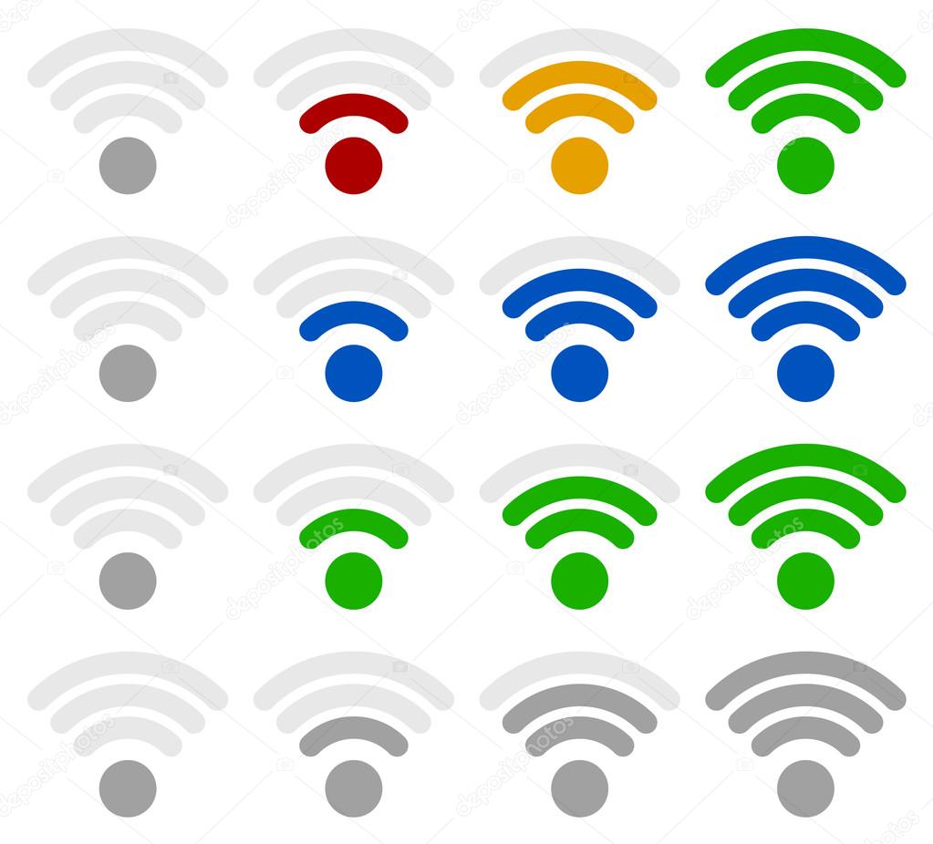 Signal strength indicators set