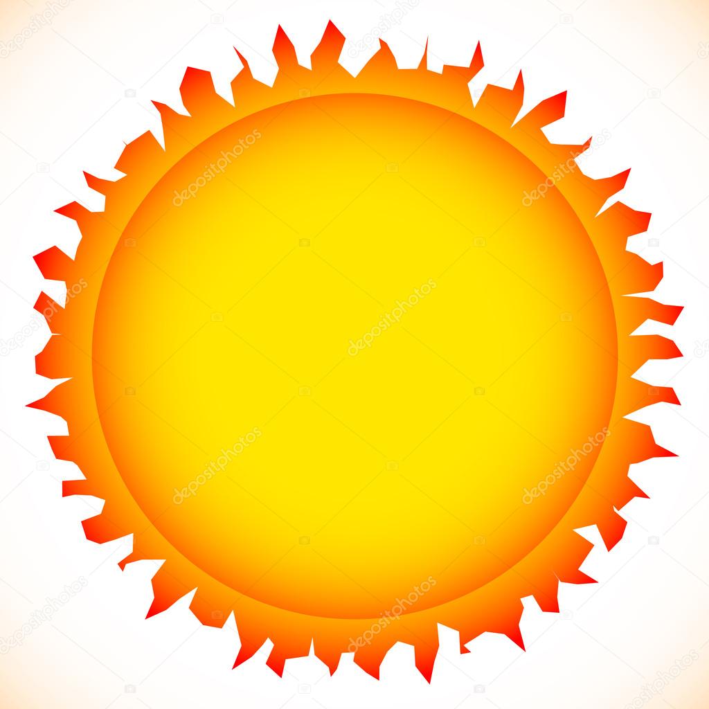 Sun symbol, background