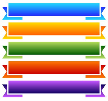 Afiş, şerit arka planlar kümesi.