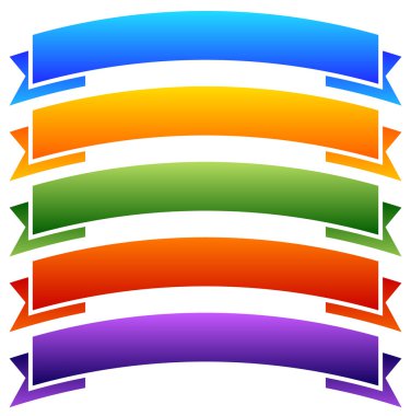 Afiş, şerit arka planlar kümesi.