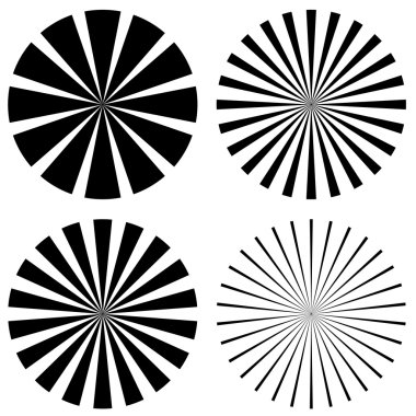 Yıldız patlaması, kuvvetli güneş ışığı şekil kümesi.