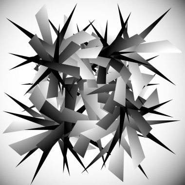 Soyut sivri şekil desen