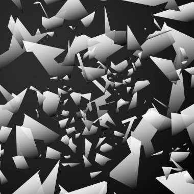 Soyut sanatsal şekiller desen