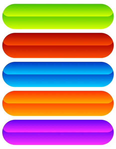 Conjunto de botão, fundos de banner em várias cores . — Vetor de Stock