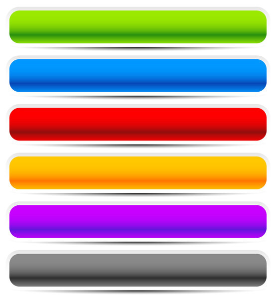 Set of button, banner backgrounds in several colors.