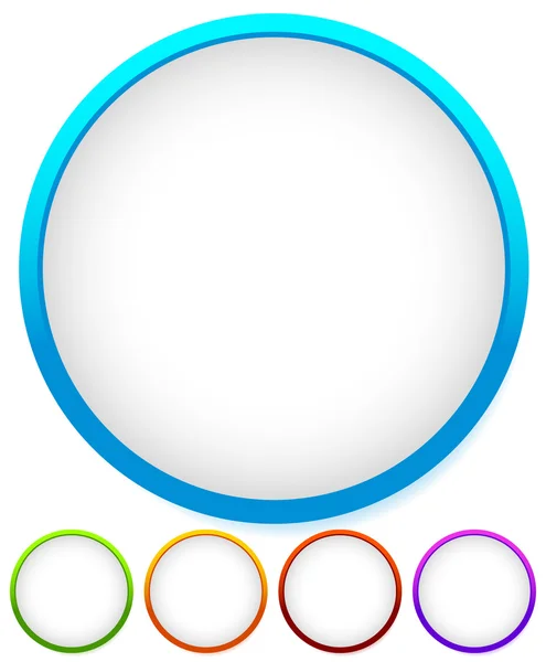 Cercle, ensemble de badges — Image vectorielle