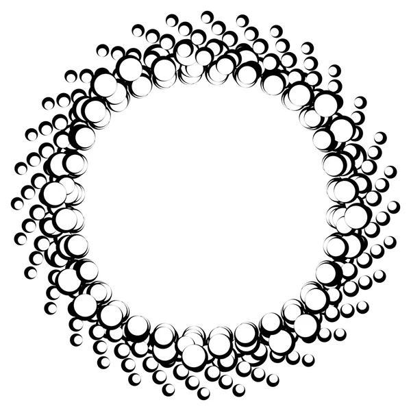 Élément abstrait pointillé, cercles — Image vectorielle