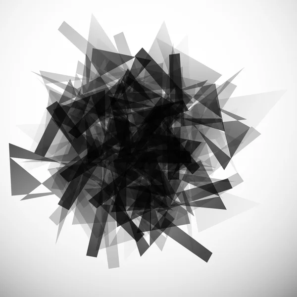 Abstracte monochroom element — Stockvector