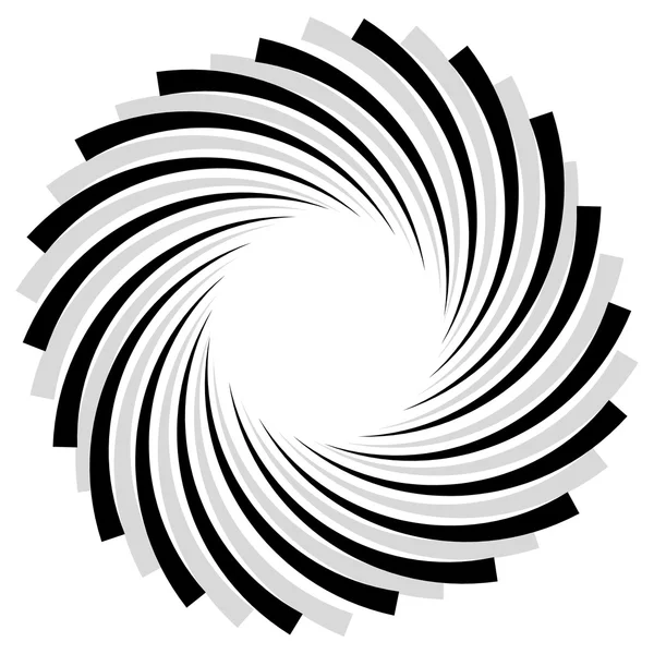 Spiral-, Wirbel-, Wirbel- oder Wirbelgrafik — Stockvektor