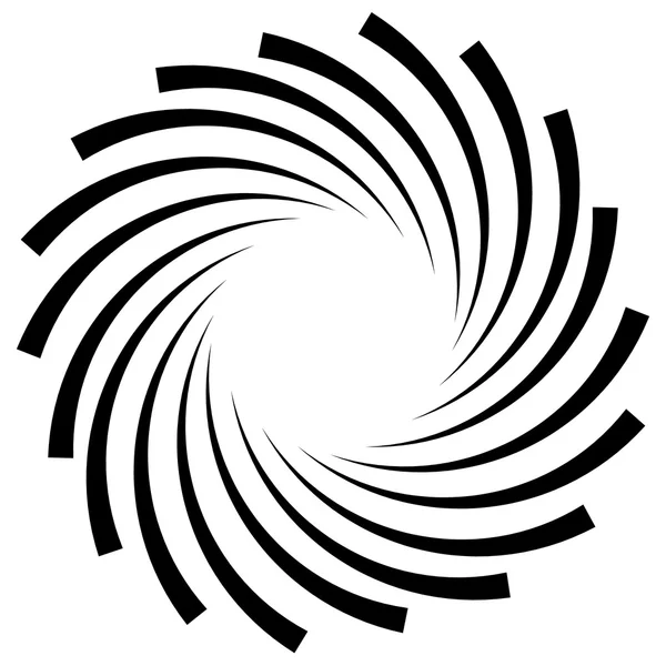 Espiral, vórtice, remolino o giro gráfico — Vector de stock