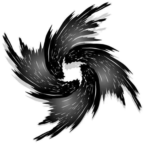 Forme abstraite de spirale grunge — Image vectorielle