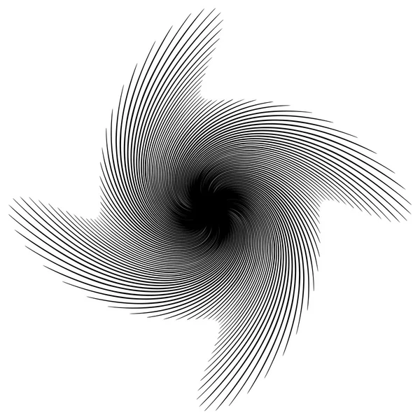 Abstraktní monochromatický spirála, spirála — Stockový vektor
