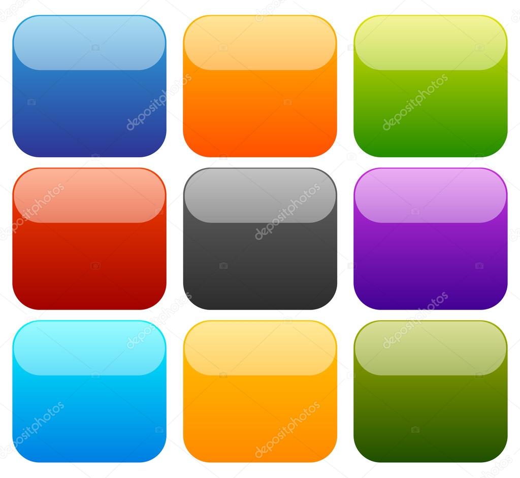 set of blank color squares