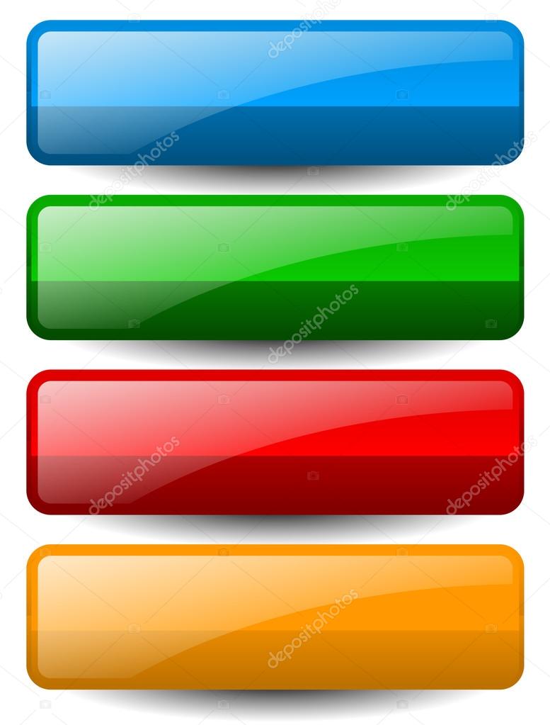 Set of banners or buttons