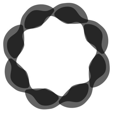 Soyut dairesel iplik öğesi.