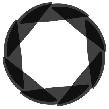 Soyut dairesel iplik öğesi.