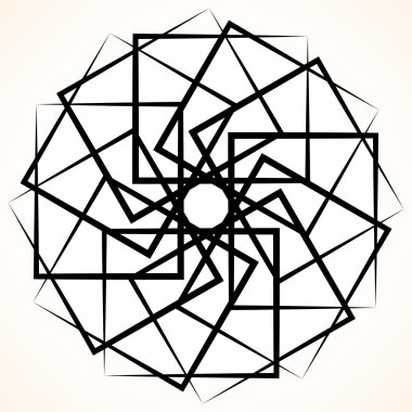 Soyut dairesel iplik öğesi.