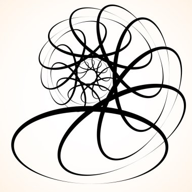 Soyut dairesel iplik öğesi.