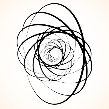 Soyut dairesel iplik öğesi.