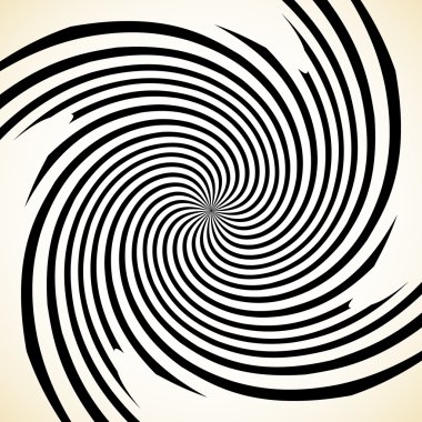 Soyut sarmal dönen desen