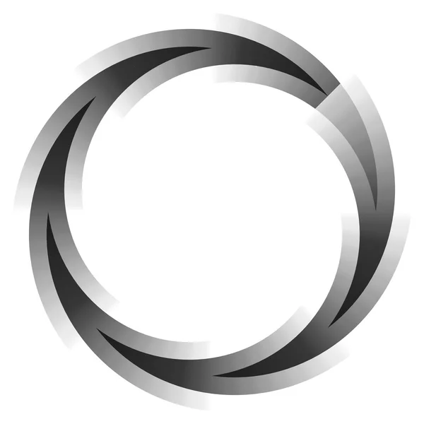 Elemento de hilado circular abstracto . — Vector de stock