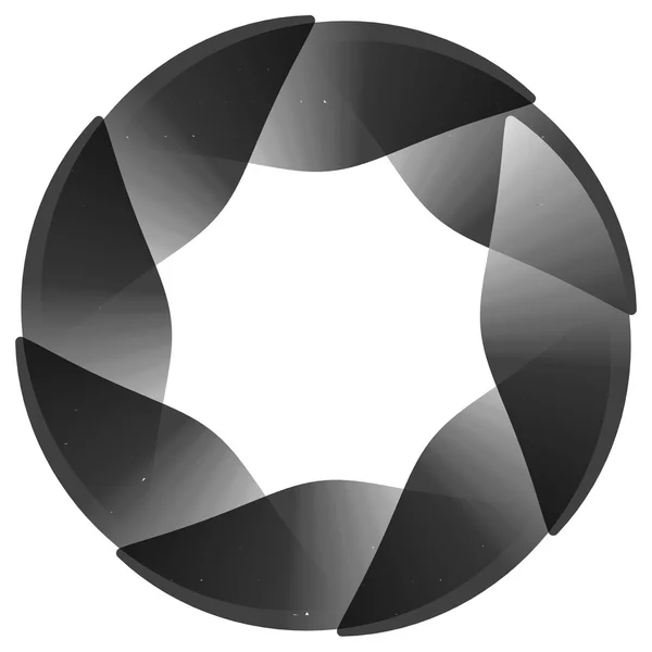 Abstraktní kruhové rotující prvek. — Stockový vektor