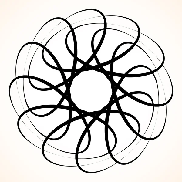 Soyut dairesel iplik öğesi.