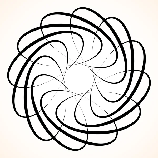 Soyut dairesel iplik öğesi.