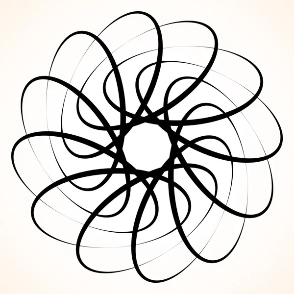 Elemento de hilado circular abstracto . — Vector de stock