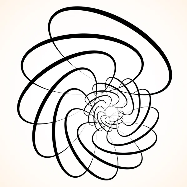 抽象的な円形の回転要素. — ストックベクタ