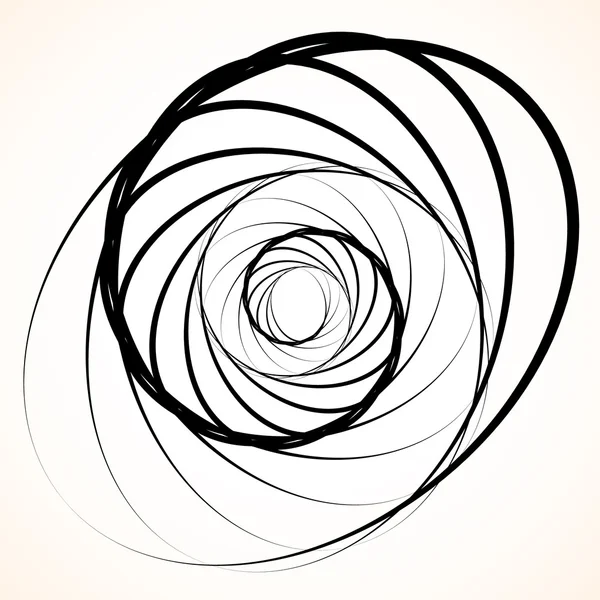 Abstraktes kreisförmiges Spinnelement. — Stockvektor
