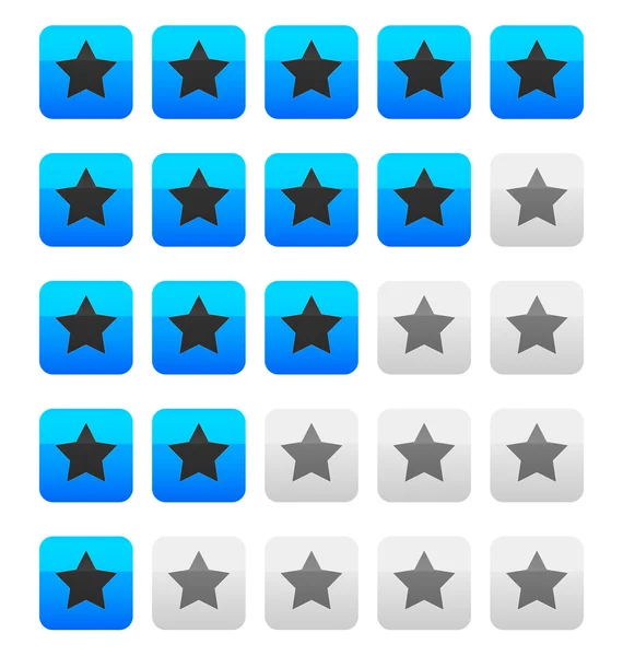星级评级符号 — 图库矢量图片