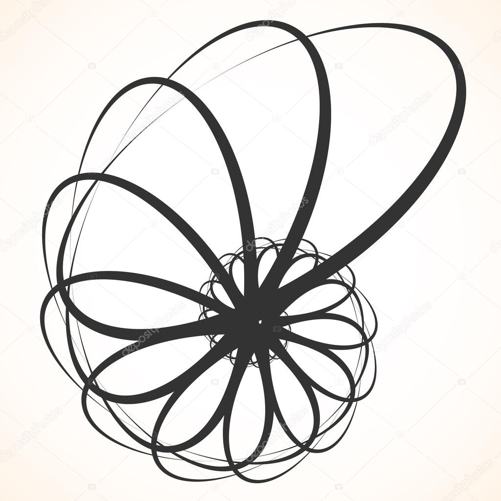 Abstract circular spinning element.