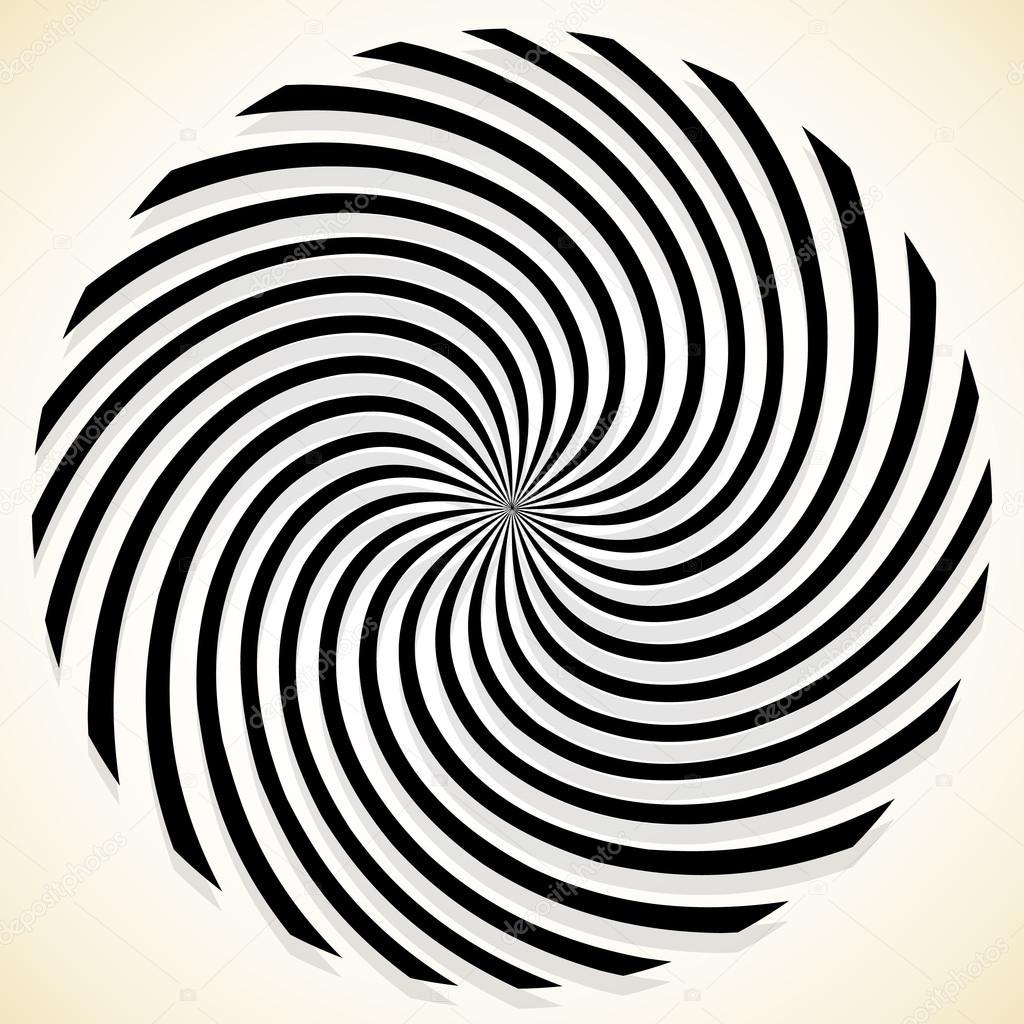 Abstract spiral rotating pattern