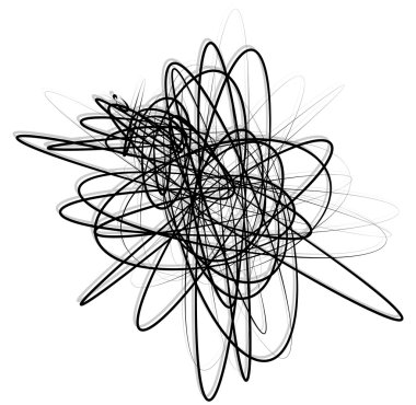 soyut kesişen çizgiler öğesi