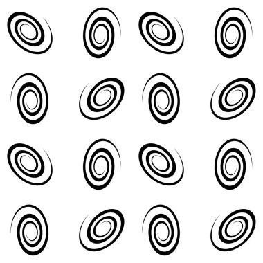 Spiral şekiller soyut desen