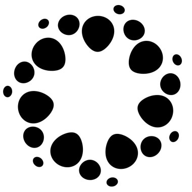 Soyut yuvarlak şekil