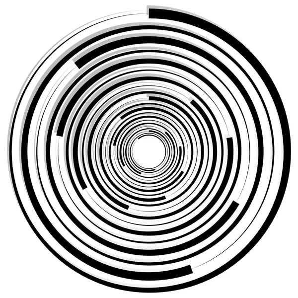 Circulaire spiraal abstracte element — Stockvector