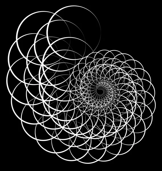 Graphiques abstraits en spirale — Image vectorielle