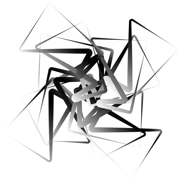 Abstrakt roterande former element. — Stock vektor