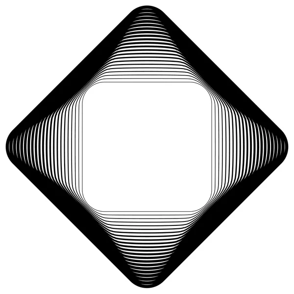 Abstraktní čtverce prvek, tvar — Stockový vektor