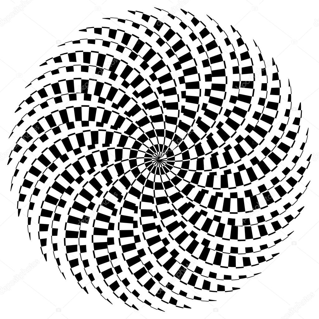 abstract spiral, burst element