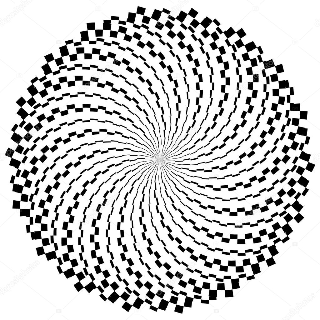 abstract spiral, burst element