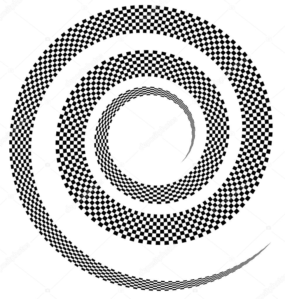 Abstract spiral graphics